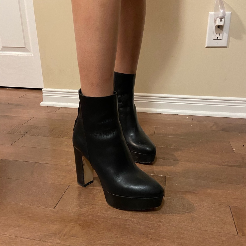 Zara black booties